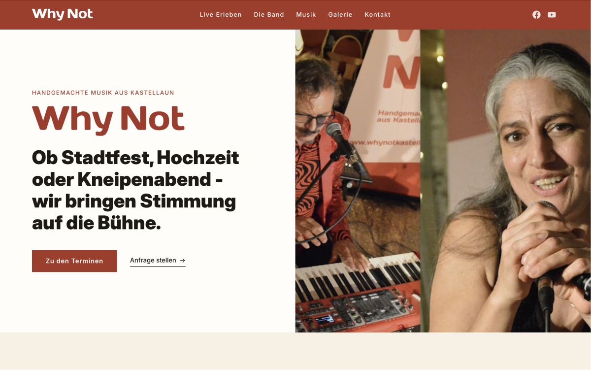 WhyNot – Bandwebsite