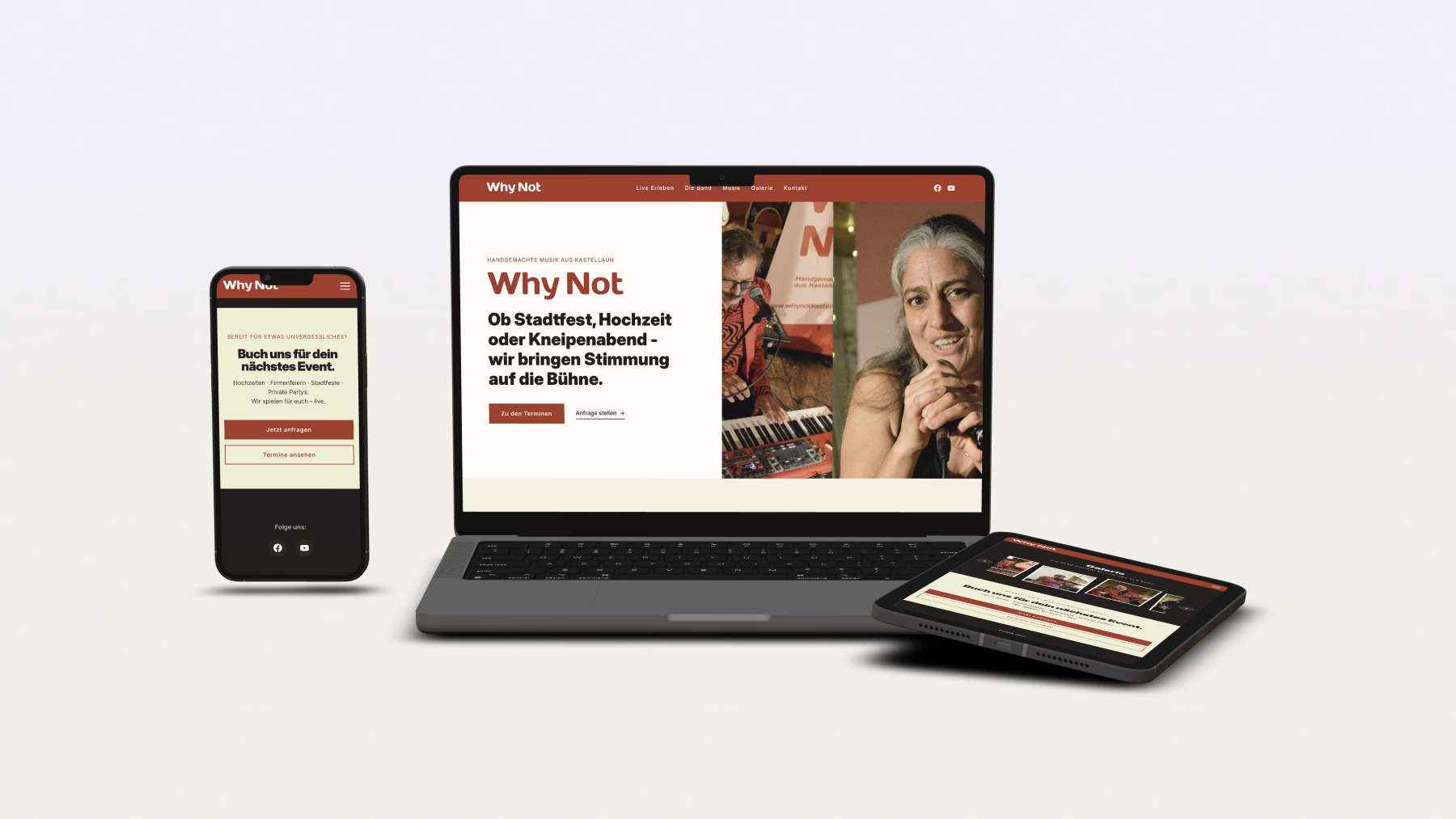 WhyNot – Bandwebsite