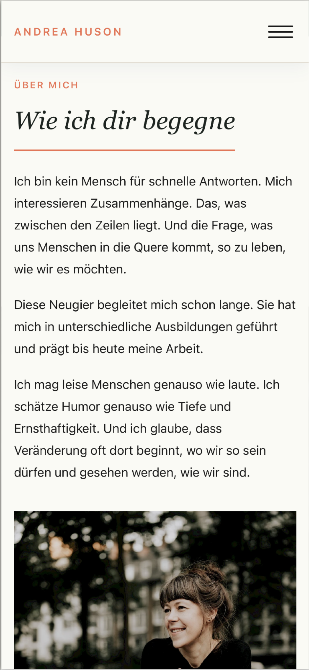 Psychotherapeutin Andrea Huson